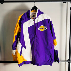 Men's Starter Lakers Windbreaker Jacket Size M or L or XL or XXL